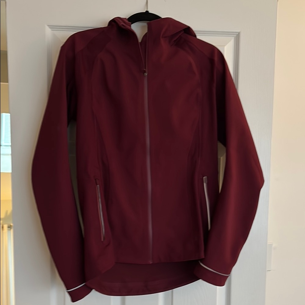 lululemon Maroon Hooded Jacket for active wear